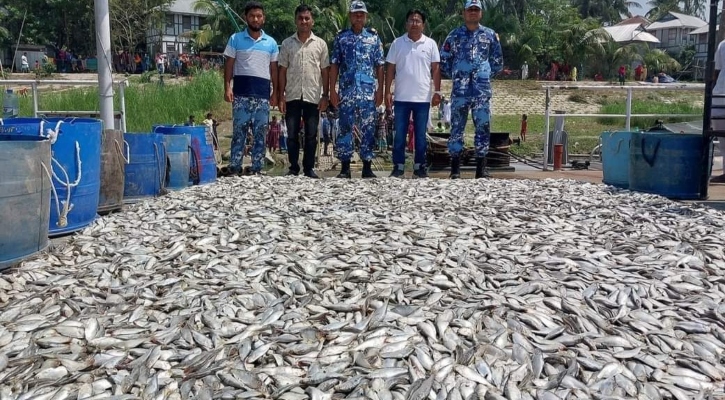 মাদারীপুরে সাড়ে ৩ হাজার কেজি জাটকা উদ্ধার